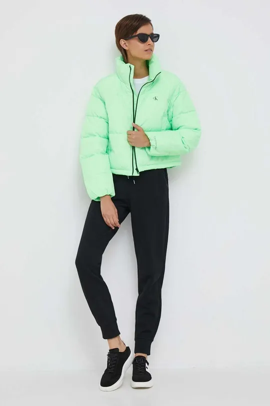 Μπουφάν Calvin Klein Jeans πράσινο