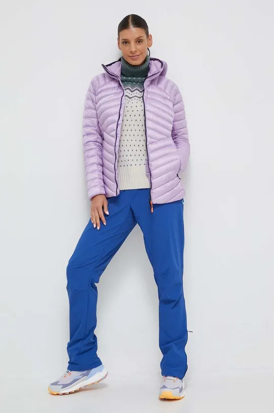 Пухова куртка Mammut фіолетовий