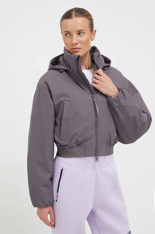 Športna jakna Calvin Klein Performance vijolična