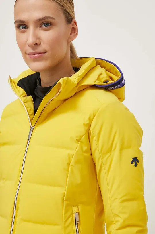 κίτρινο Πουπουλένιο μπουφάν για σκι Descente Joanna