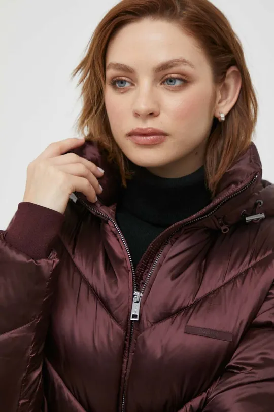 burgundia Calvin Klein rövid kabát
