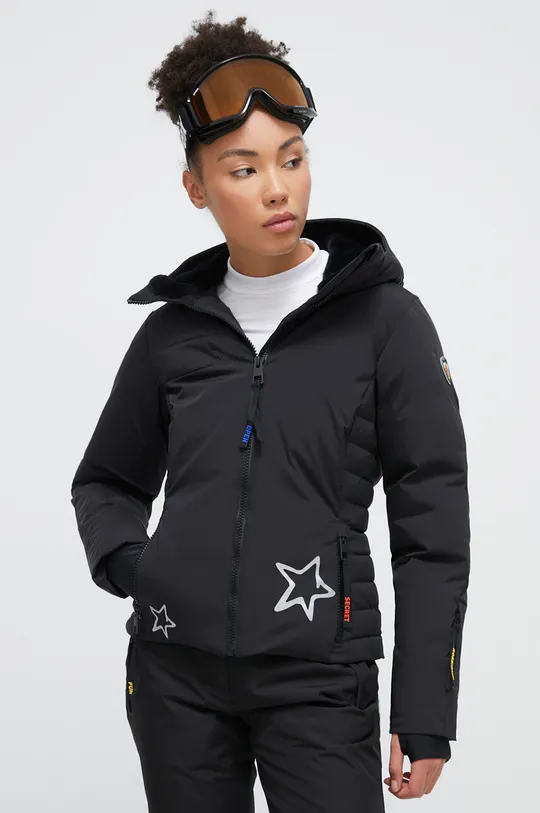 crna Pernata skijaška jakna Rossignol Stellar x JCC Ženski