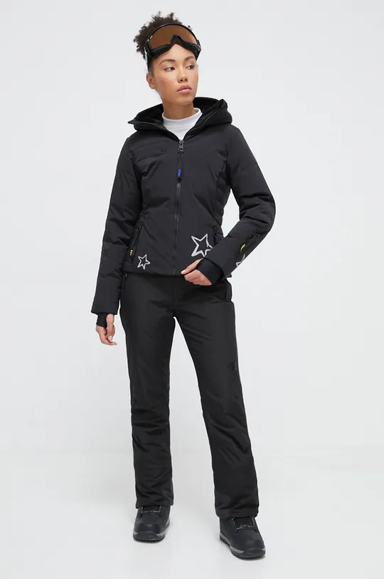 Smučarska jakna s puhom Rossignol Stellar x JCC črna