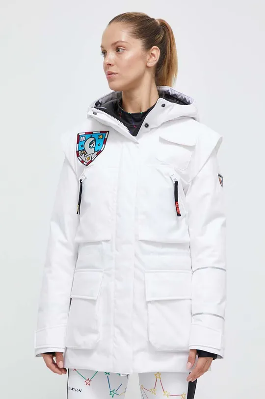bijela Pernata skijaška jakna Rossignol Sirius x JCC Ženski