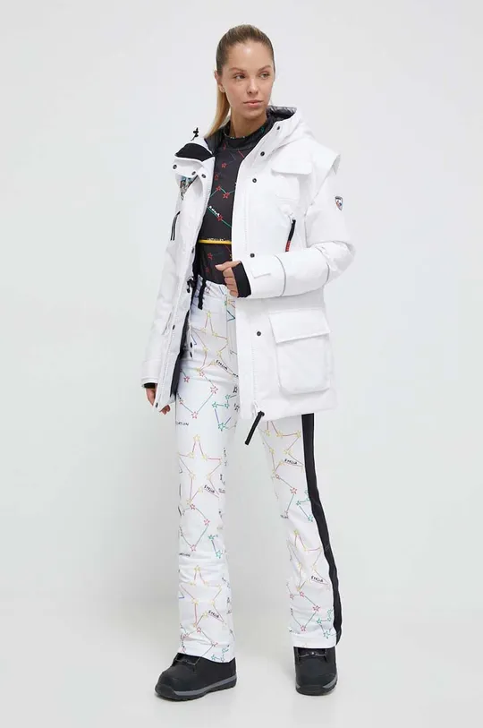 Rossignol giacca da sci in piuma Sirius x JCC bianco