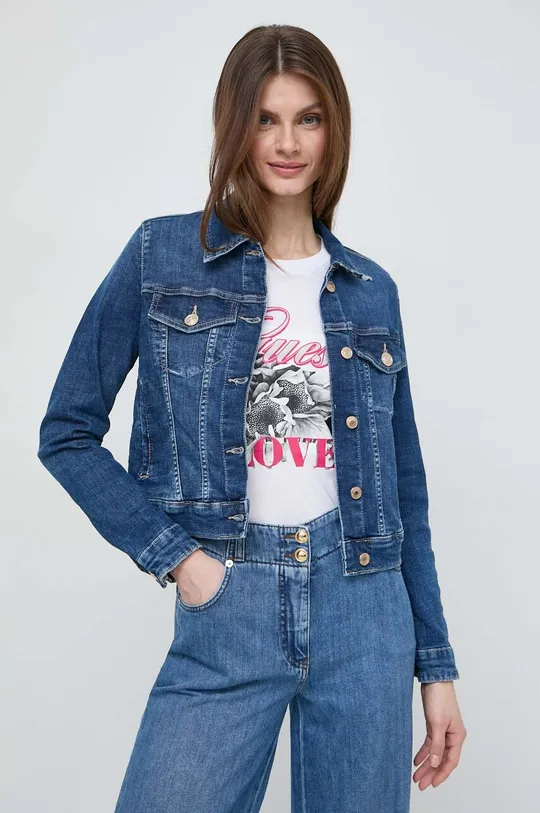 modra Jeans jakna Guess Ženski