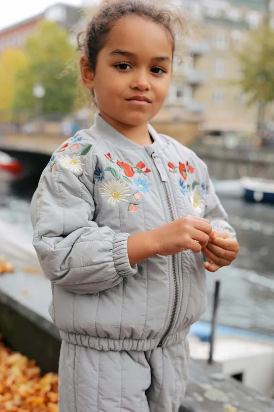 голубой Детская куртка-бомбер Konges Sløjd Для девочек