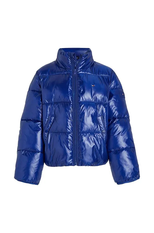 modra Otroška jakna Tommy Hilfiger Dekliški