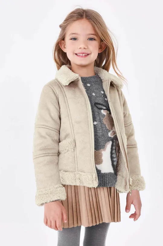 бежевый Детская куртка Mayoral Для девочек