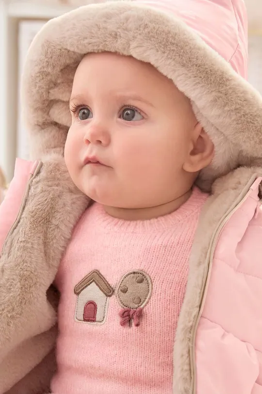 Двусторонняя детская куртка Mayoral Newborn розовый