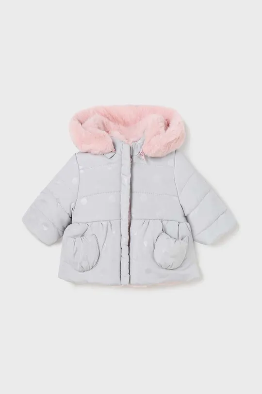 rózsaszín Mayoral Newborn kétoldalas baba kabát Lány
