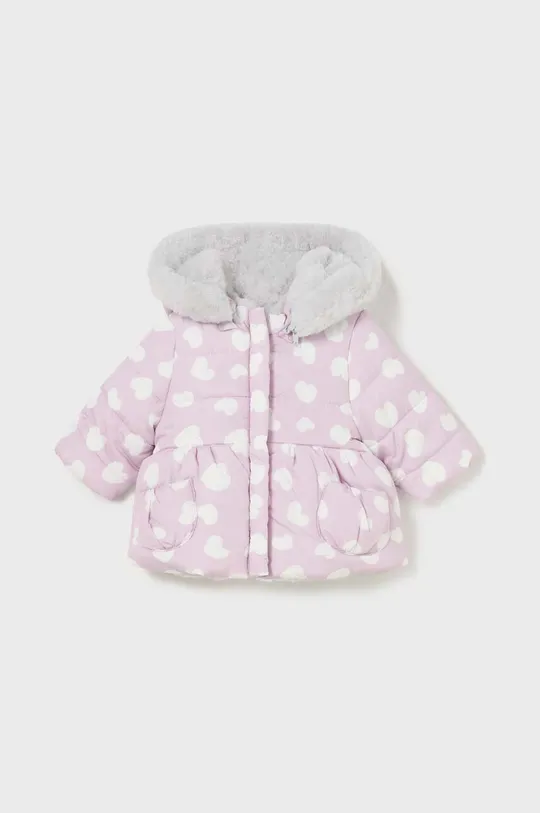 фиолетовой Двусторонняя детская куртка Mayoral Newborn Для девочек