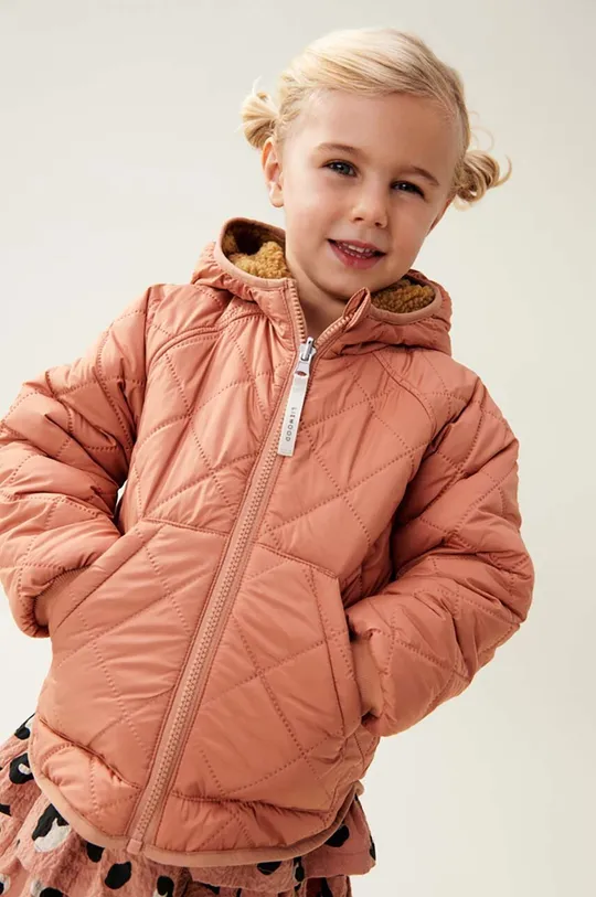 оранжевый Детская двусторонняя куртка Liewood Для девочек