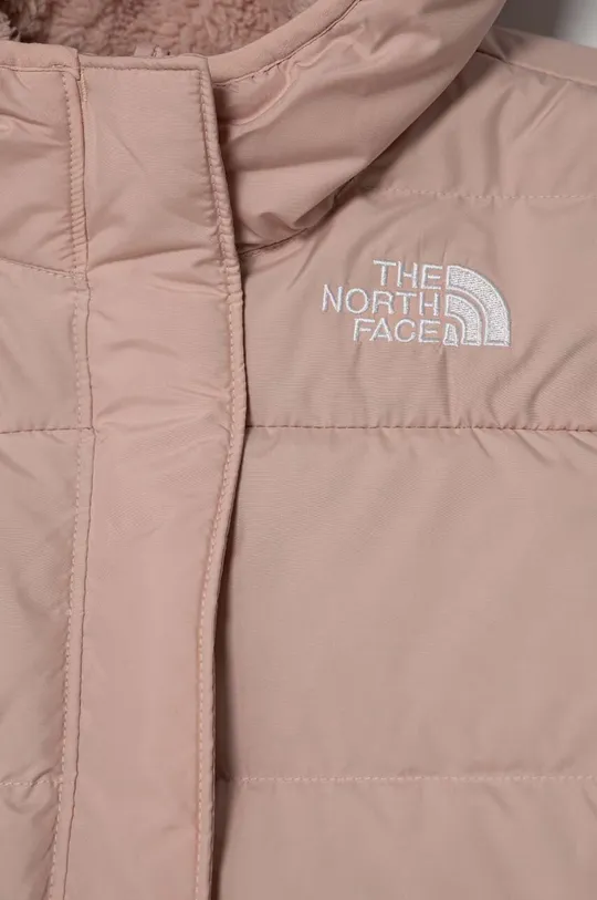 Дитяча пухова куртка The North Face G NORTH DOWN FLEECE LINED PARKA Основний матеріал: 100% Поліестер Підкладка: 100% Поліестер Наповнювач: 80% Пух з рециклінгу, 20% Пір'я з рециклінгу Покриття: 100% Поліуретан