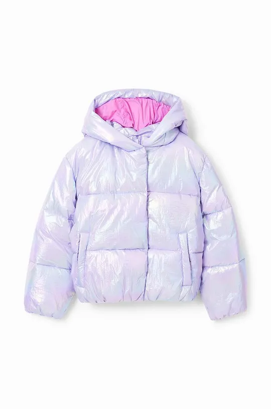 Дитяча куртка Desigual 23WGEW01 PADDED SHORT OVERCOAT рожевий