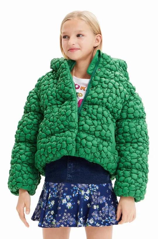 zelena Otroška jakna Desigual Dekliški