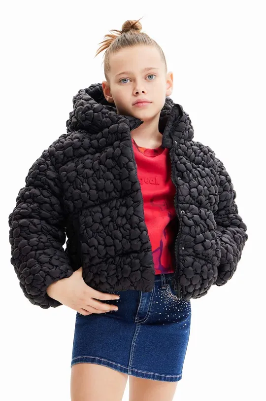 črna Otroška jakna Desigual Dekliški