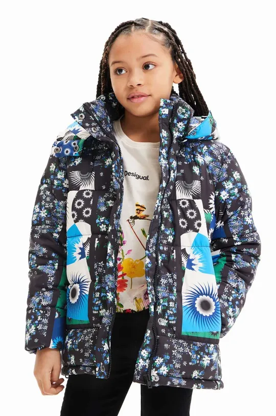 modra Otroška jakna Desigual Dekliški