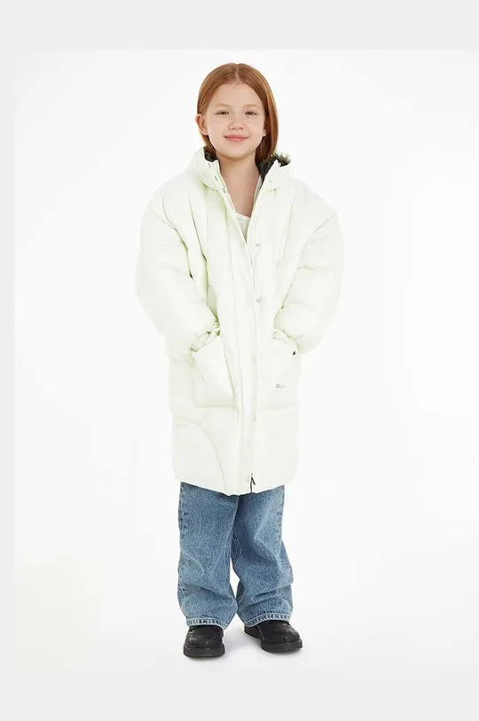зелений Дитяча куртка Calvin Klein Jeans Для дівчаток