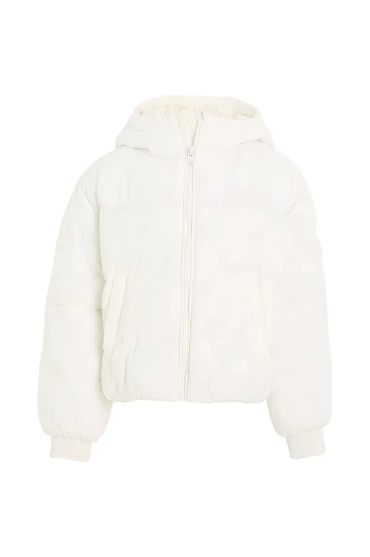 bela Otroška jakna Tommy Hilfiger Dekliški