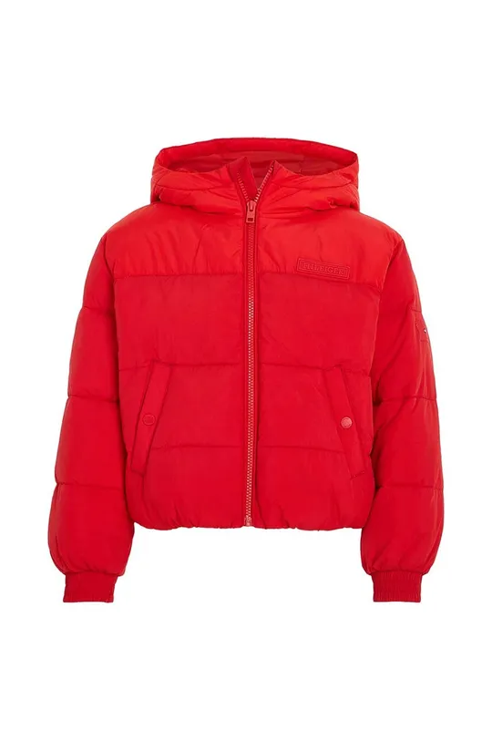 rdeča Otroška jakna Tommy Hilfiger Dekliški