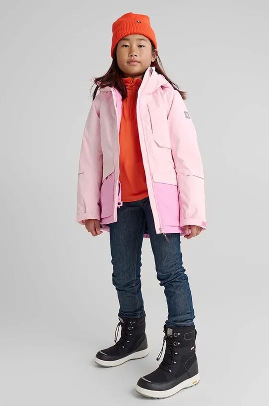 różowy Reima kurtka narciarska dziecięca Hepola Dziewczęcy