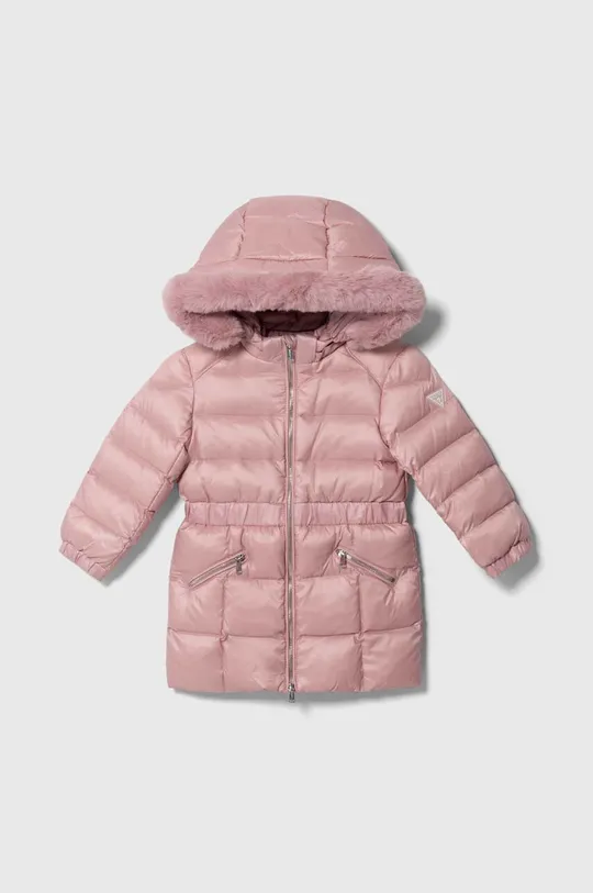рожевий Дитяча пухова куртка Guess Для дівчаток