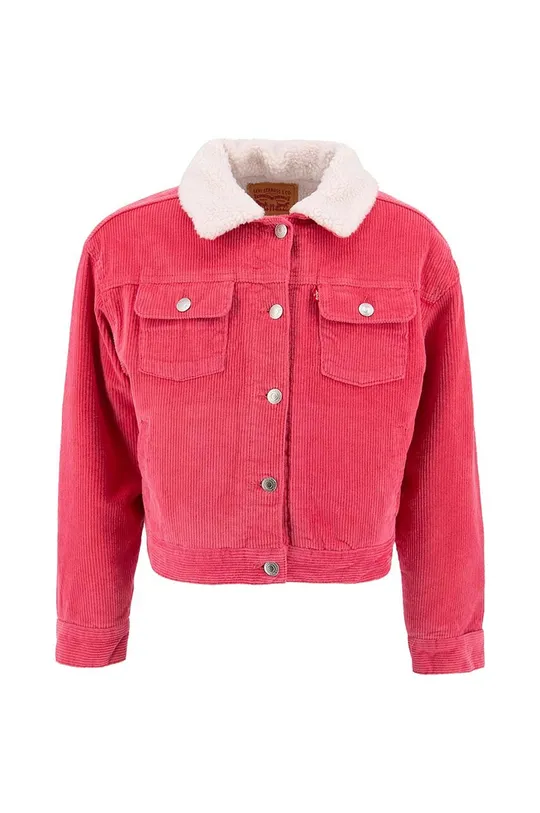 Otroška jeans jakna Levi's roza