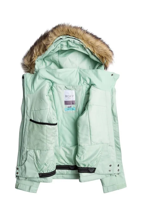 Παιδικό μπουφάν για σκι Roxy MEADE GIRL JK SNJT πράσινο