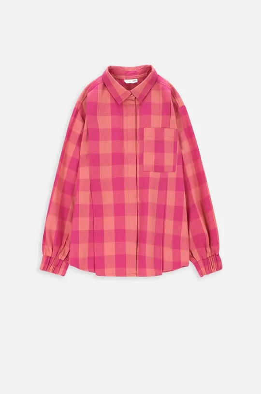 ροζ Παιδικό βαμβακερό πουκάμισο Coccodrillo ZC3140101PUJ PEPPED UP JUNIOR Για κορίτσια