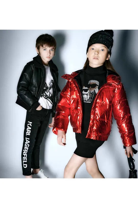 κόκκινο Παιδικό μπουφάν Karl Lagerfeld