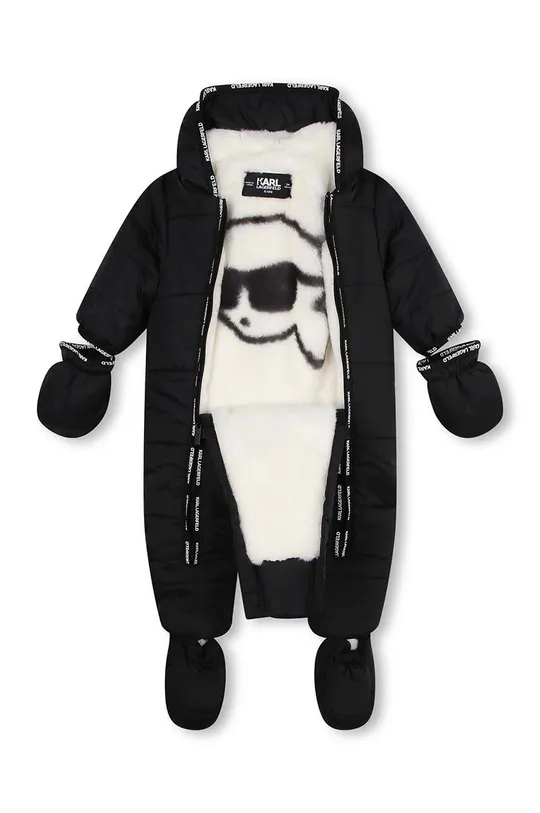 Дитячий зимовий комбінезон Karl Lagerfeld чорний