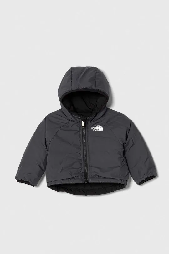 Obojestranska jakna za dojenčke The North Face REVERSIBLE PERRITO HOODED JACKET črna