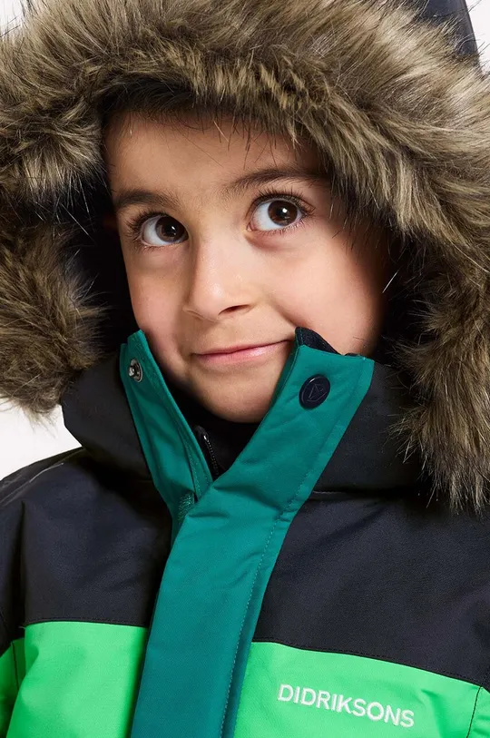 zelená Detská zimná bunda Didriksons BJÄRVEN KIDS PARKA