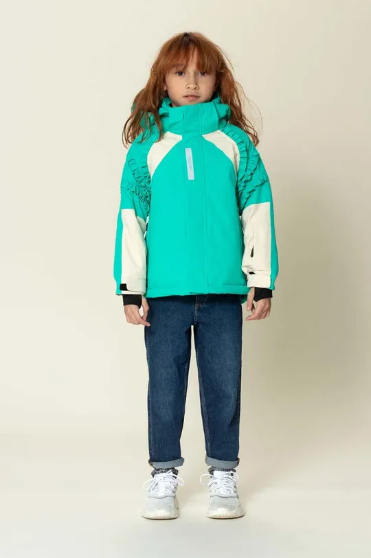 бирюзовый Детская лыжная куртка Gosoaky FAMOUS DOG Детский
