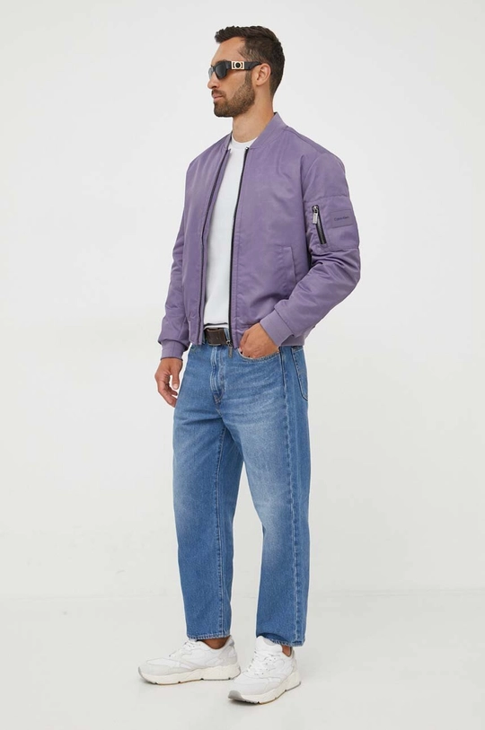 Calvin Klein giacca bomber violetto