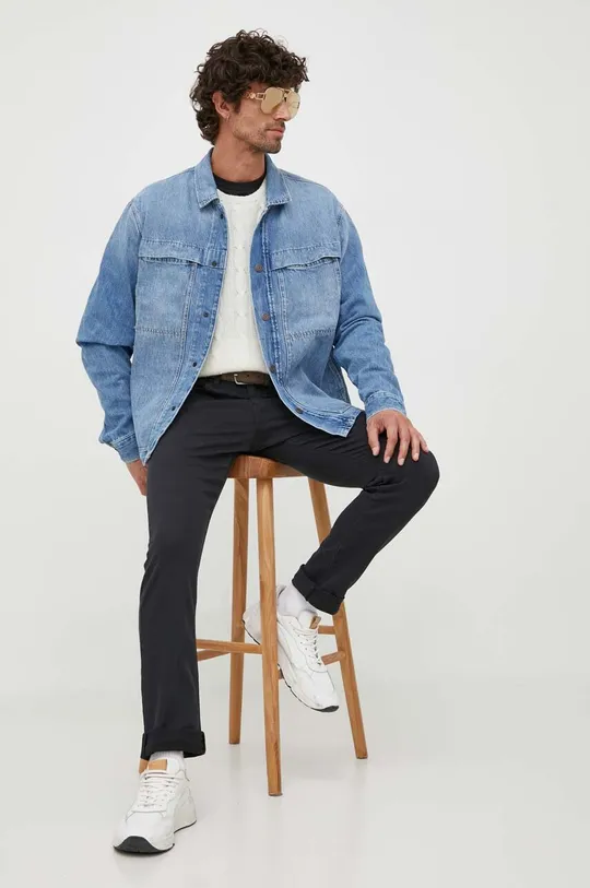 Pepe Jeans kurtka jeansowa niebieski