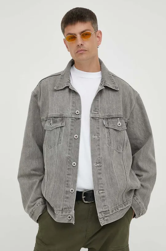 grigio Levi's giacca di jeans Uomo