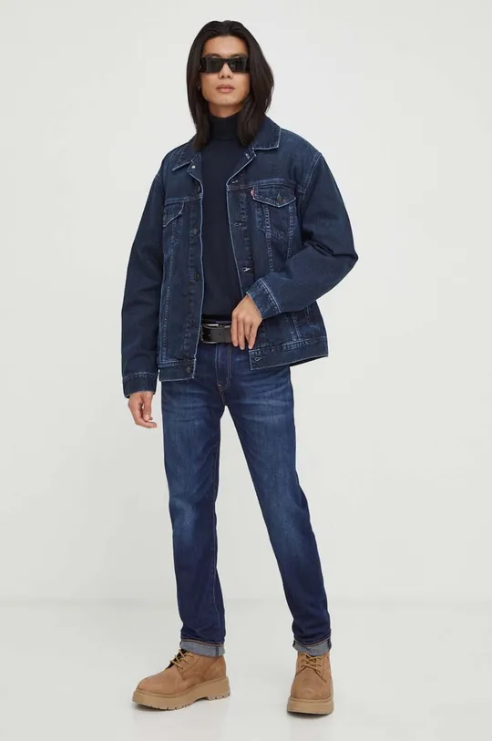 Levi's giacca di jeans blu navy