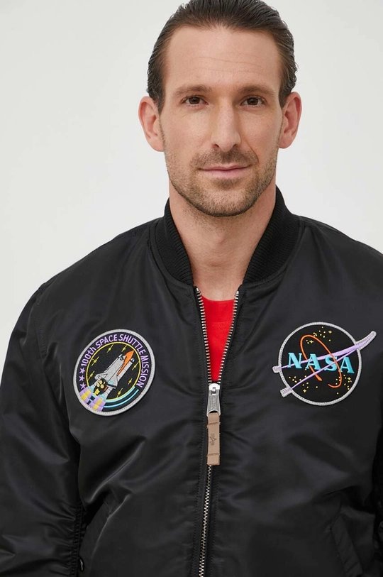 чёрный Куртка-бомбер Alpha Industries MA-1 VF NASA