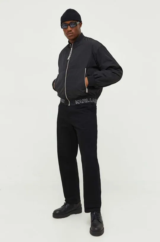 Куртка-бомбер Karl Lagerfeld Jeans чорний