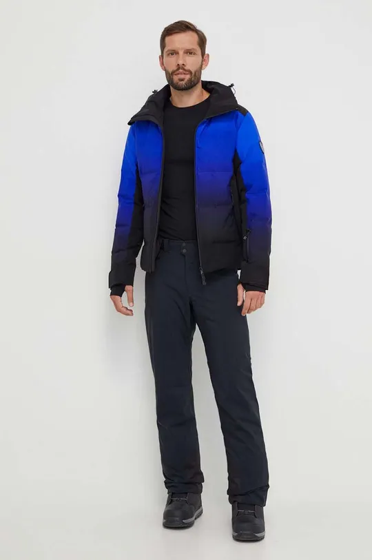Smučarska jakna s puhom EA7 Emporio Armani modra