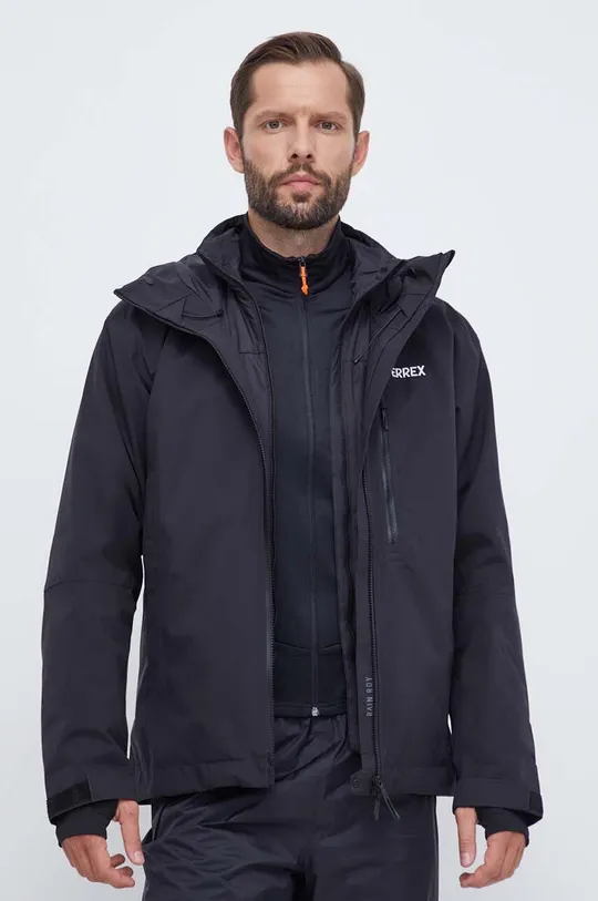črna Športna jakna adidas TERREX Xperior RAIN.RDY Moški