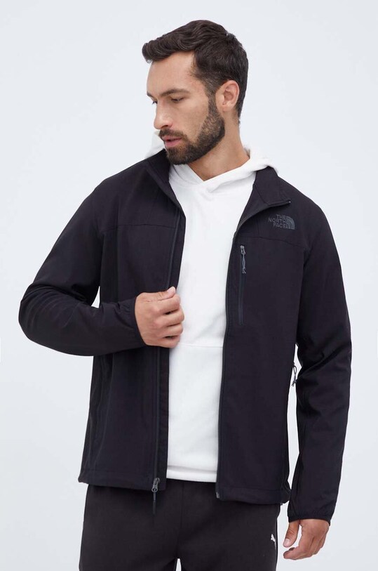 The North Face geaca barbati, culoarea negru, de tranzitie | ANSWEAR.ro