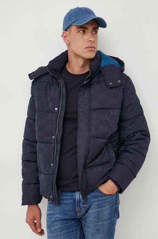 Куртка Guess чоловіча колір синій зимова | ANSWEAR.ua