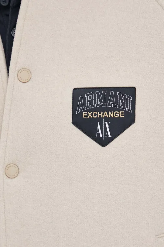 Куртка-бомбер с примесью шерсти Armani Exchange Мужской