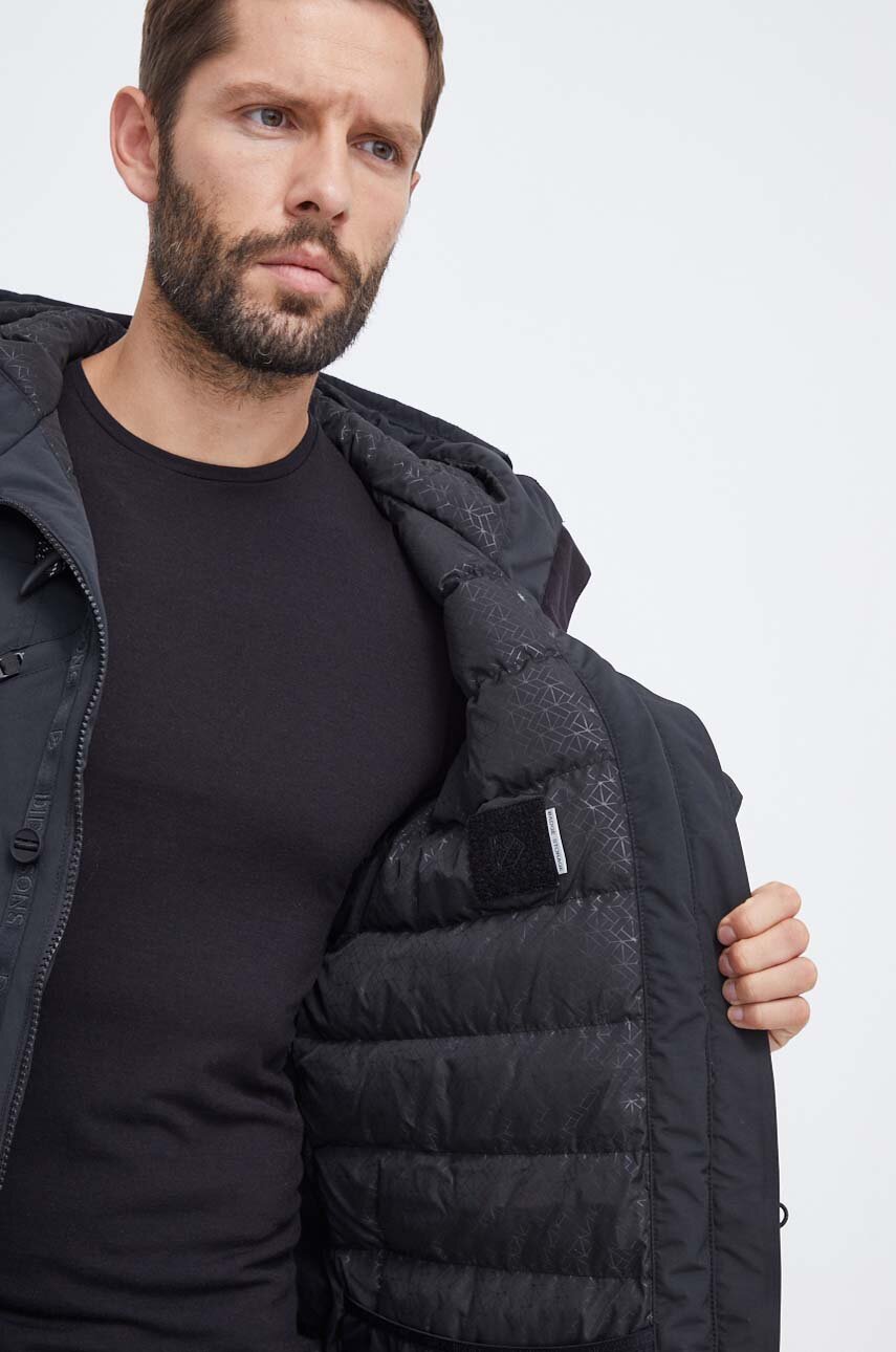 Didriksons kurtka męska kolor czarny zimowa | Answear.com