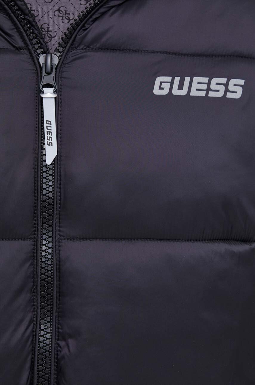 Bunda Guess pánska, čierna farba, zimná | ANSWEAR.sk