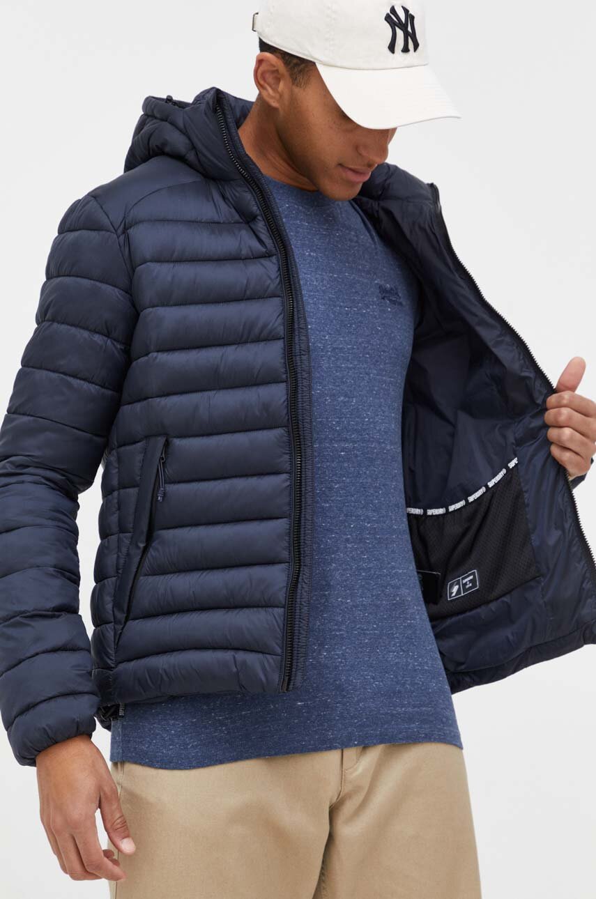 Superdry Track Cagoule - Giacca da Uomo, Nero, S
