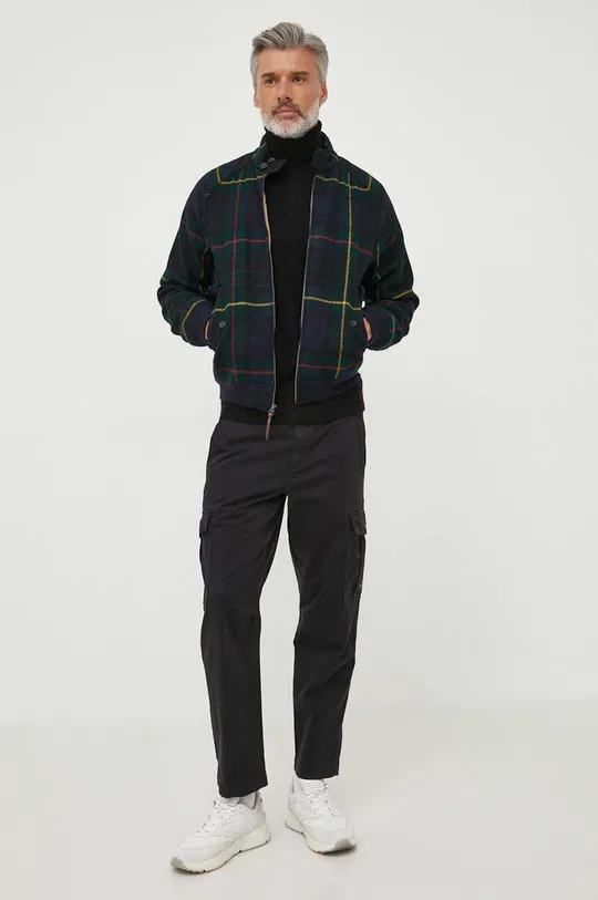Vlnená bunda Polo Ralph Lauren viacfarebná